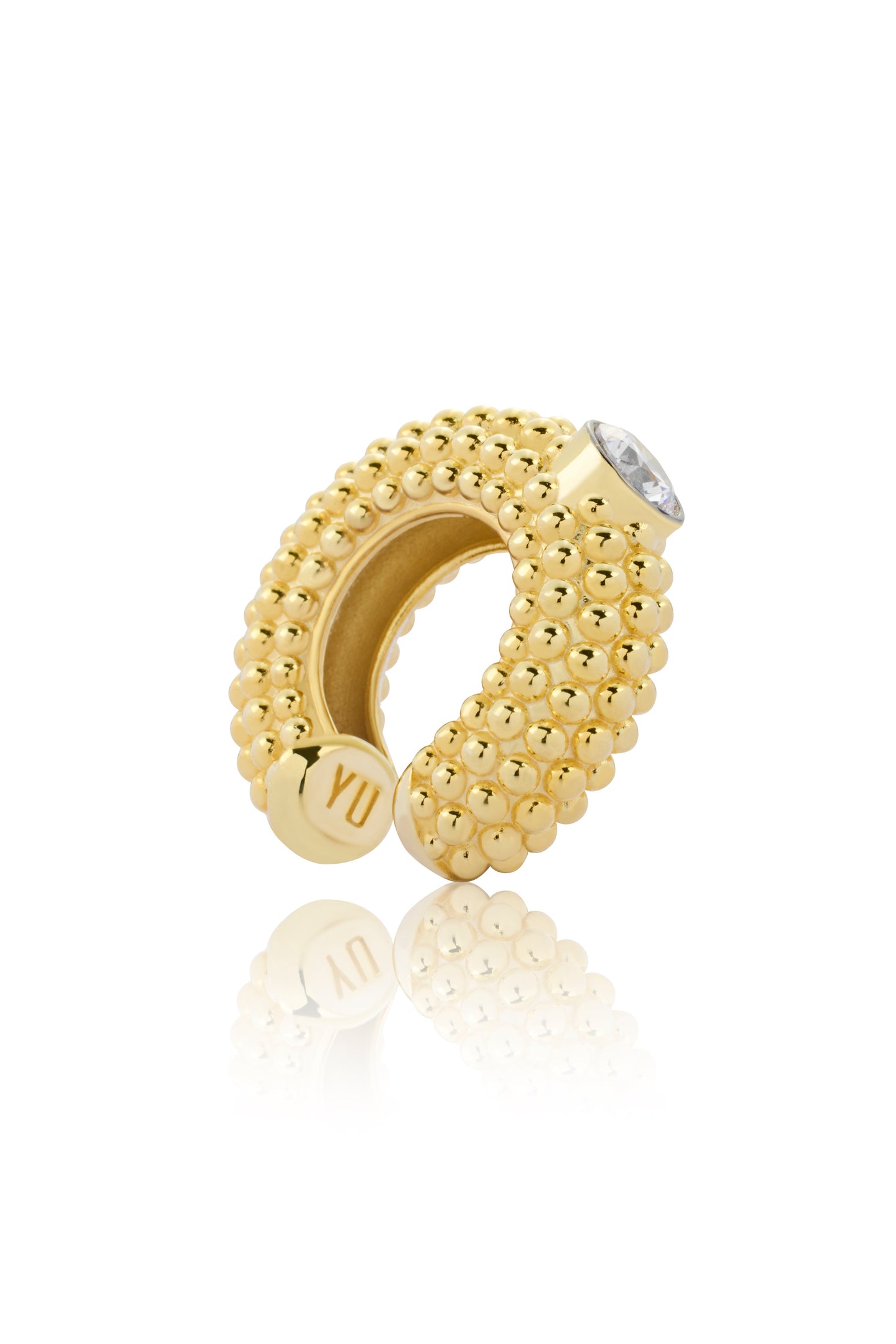 RADIANT TAŞLI KIKIRDAK KÜPE 14K ALTIN KAPLAMA